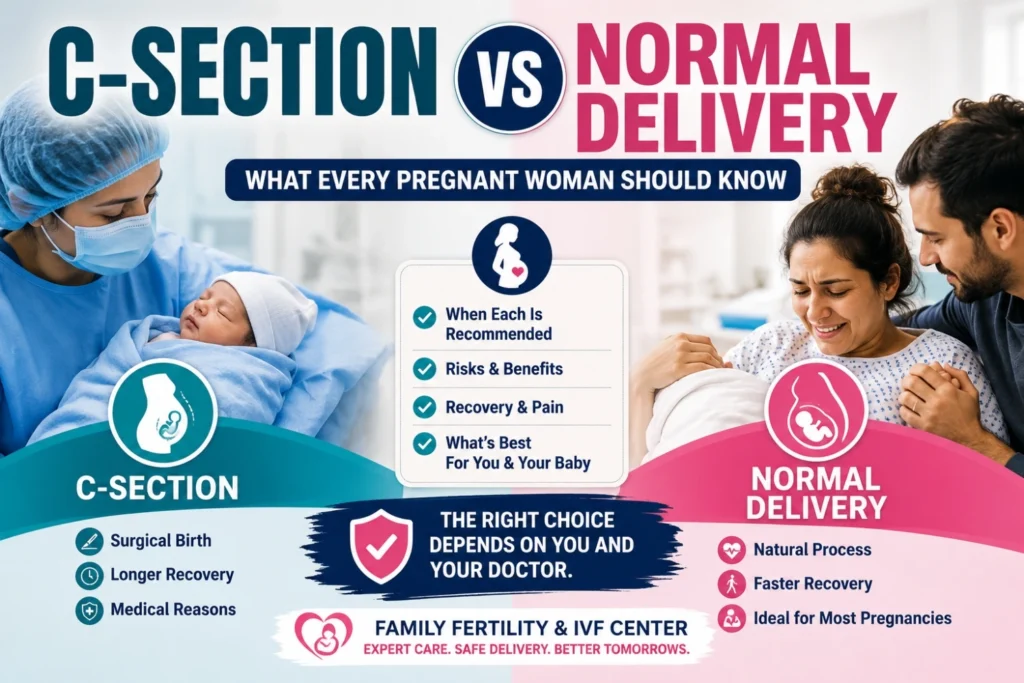 C-Section vs Normal Delivery